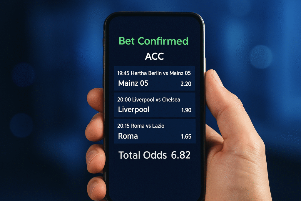 Vé cược bóng đá xiên ACC đã xác nhận, minh họa ví dụ đọc kèo thực tế.