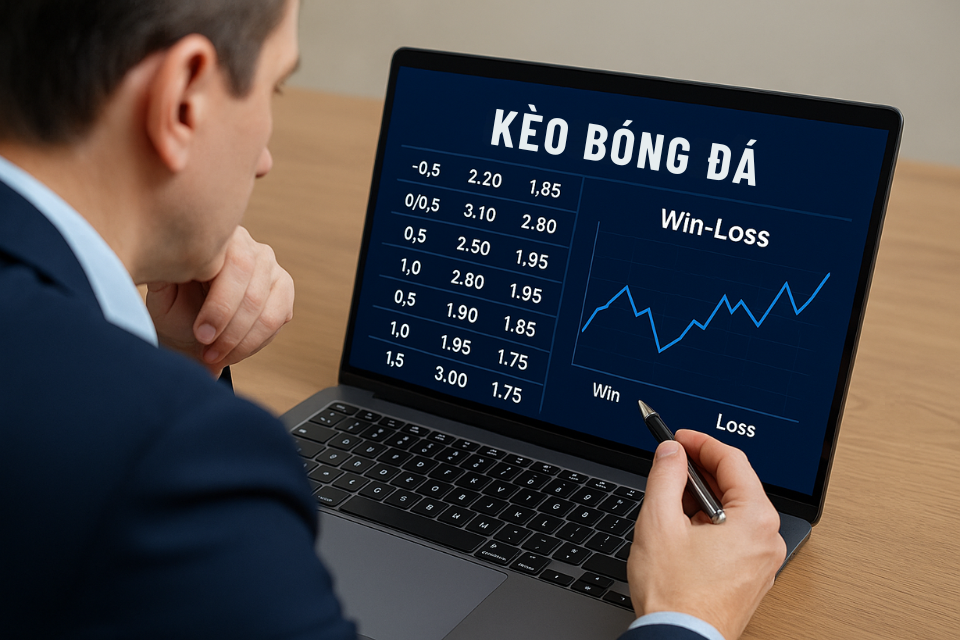 Chuyên gia đang phân tích dữ liệu cho ví dụ kèo bóng đá là gì