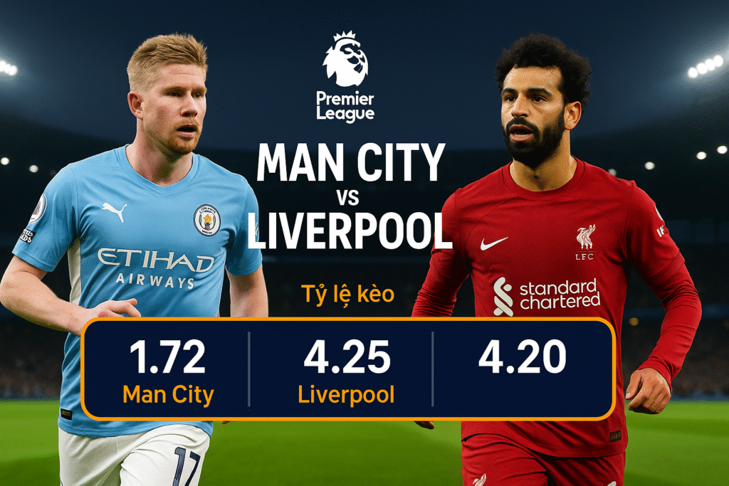 Kèo tài xỉu trận Mancity vs Liverpool