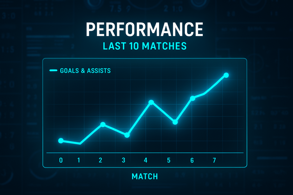 PHONG ĐỘ CẦU THỦ ĐƯỢC BIỂU HIỆN QUA 10 TRẬN ĐẤU GẦN NHẤT